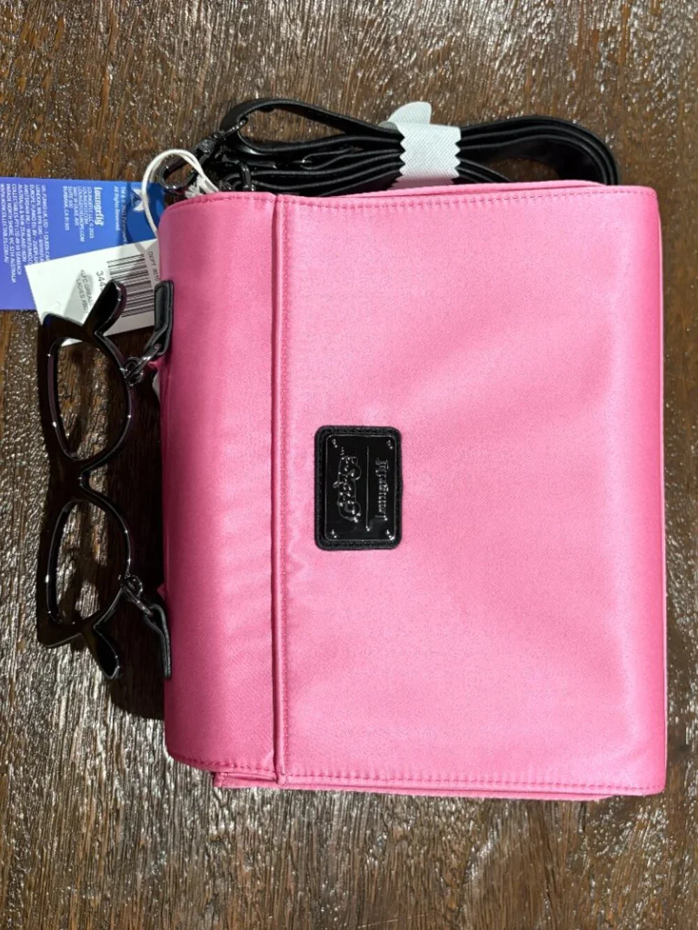 LoungefLy Grease Pink Ladies Purse Pocketbook Glasses Handle NEW NWT